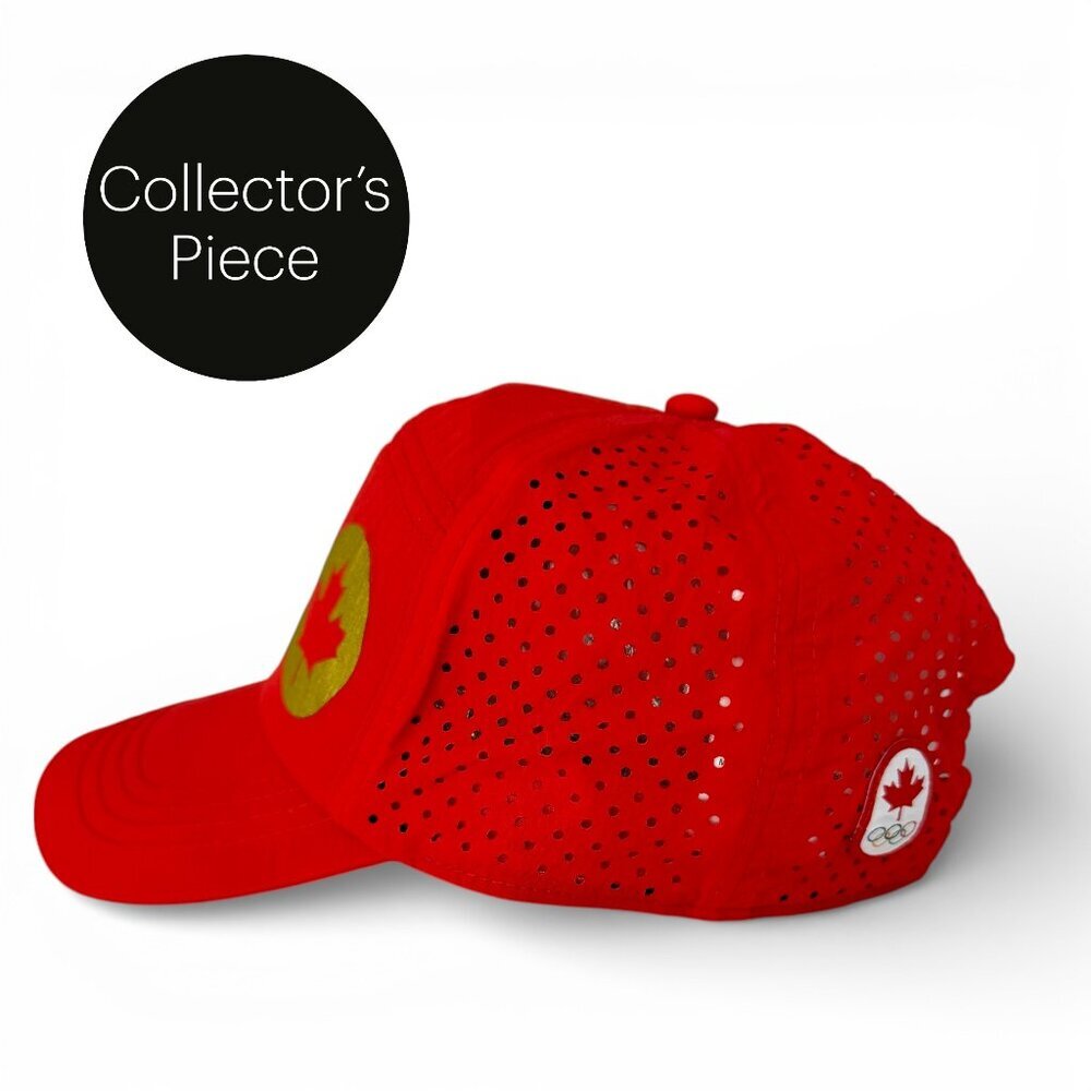 HUDSON BAY red Canadian Olympics mesh baseball cap one size